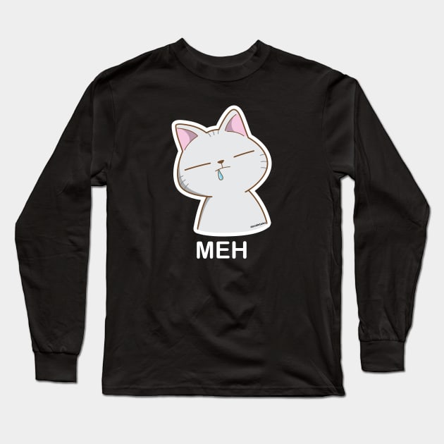 MEH cat Long Sleeve T-Shirt by doodletales